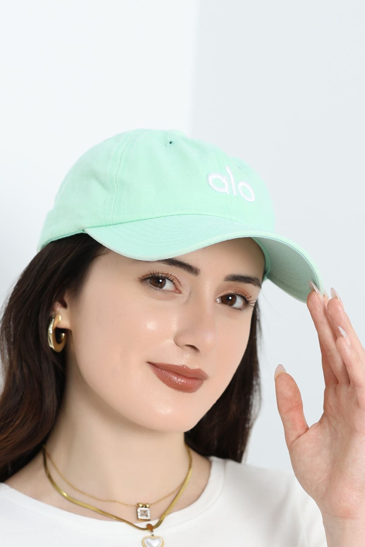 Nakışlı Şapka Suyeşili - 70157.1736.