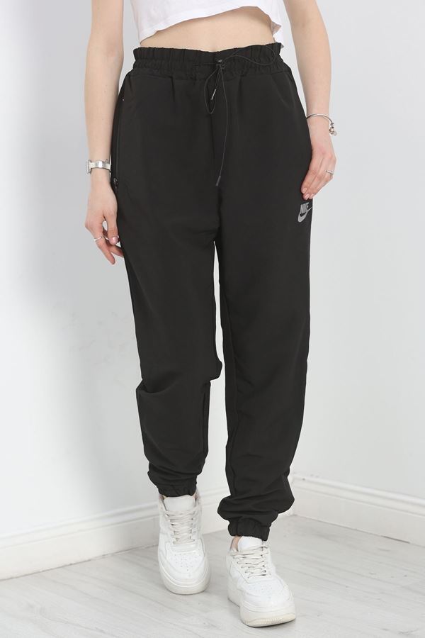 Paraşüt Kumaş Jogger Alt Siyah7 - 19373.1874.