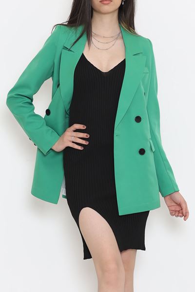 Blazer Ceket Yeşil - 80027.683.