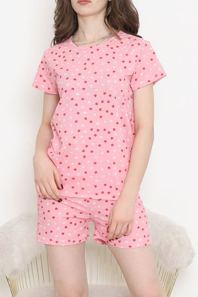 Şortlu Pijama Takımı Pembe - 390.1287.