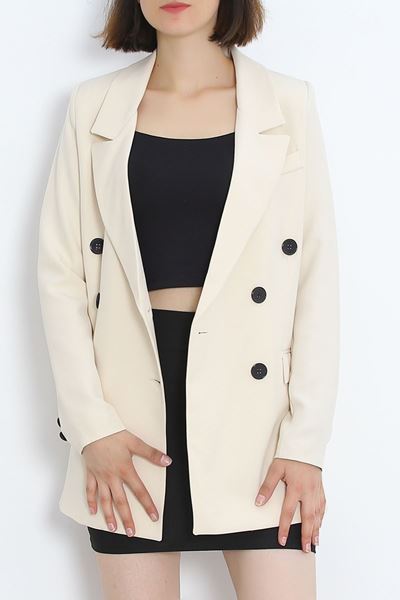 Blazer Ceket Bej - 80027.683.