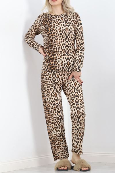 Alt Üst Aynı Rotasyon Pijama Takımı Leopar - 788.1287.