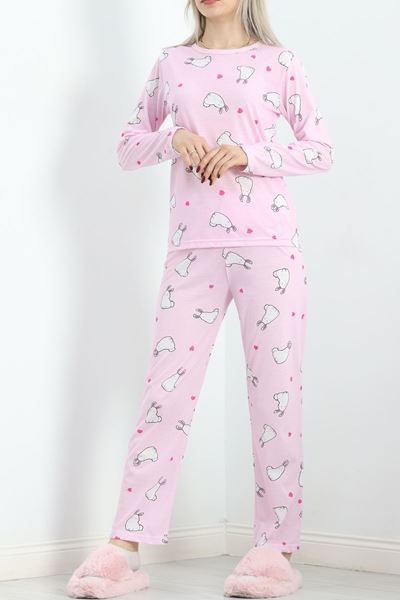 Alt Üst Aynı Rotasyon Pijama Takımı Tozpembe1 - 788.1287.