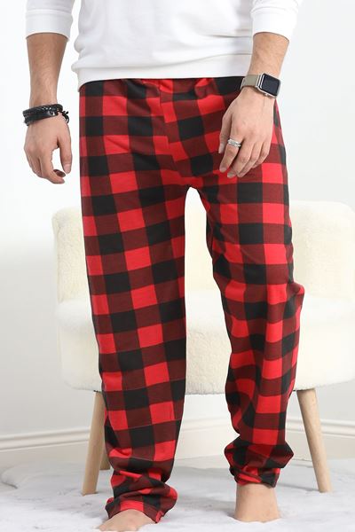 Unisex Pijama Altı Kırmızıkareli - 18529.1838.