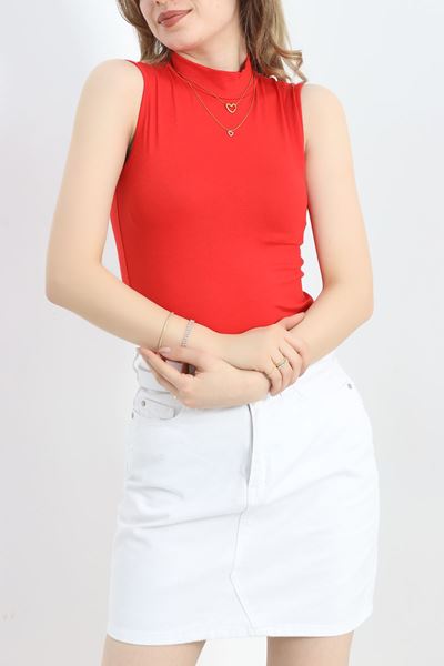 Kolsuz Yarım Balıkçı Body Kırmızı - 21757.200.