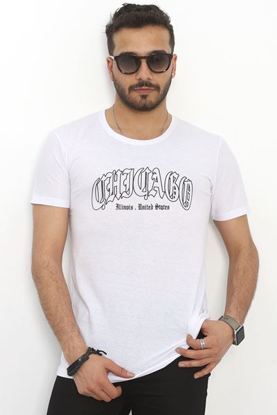 Baskılı Tişört Beyaz - 20407.1778.