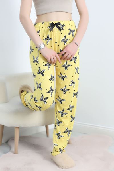 Milan Kumaş Pijama Altı Sarısiyah - 50384.1929.