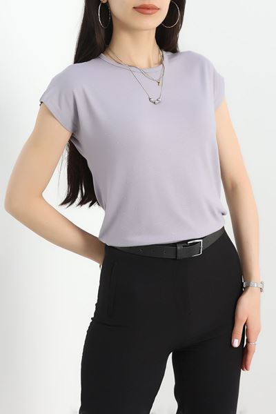 Taşlı Bluz Dumangri - 20755.599.